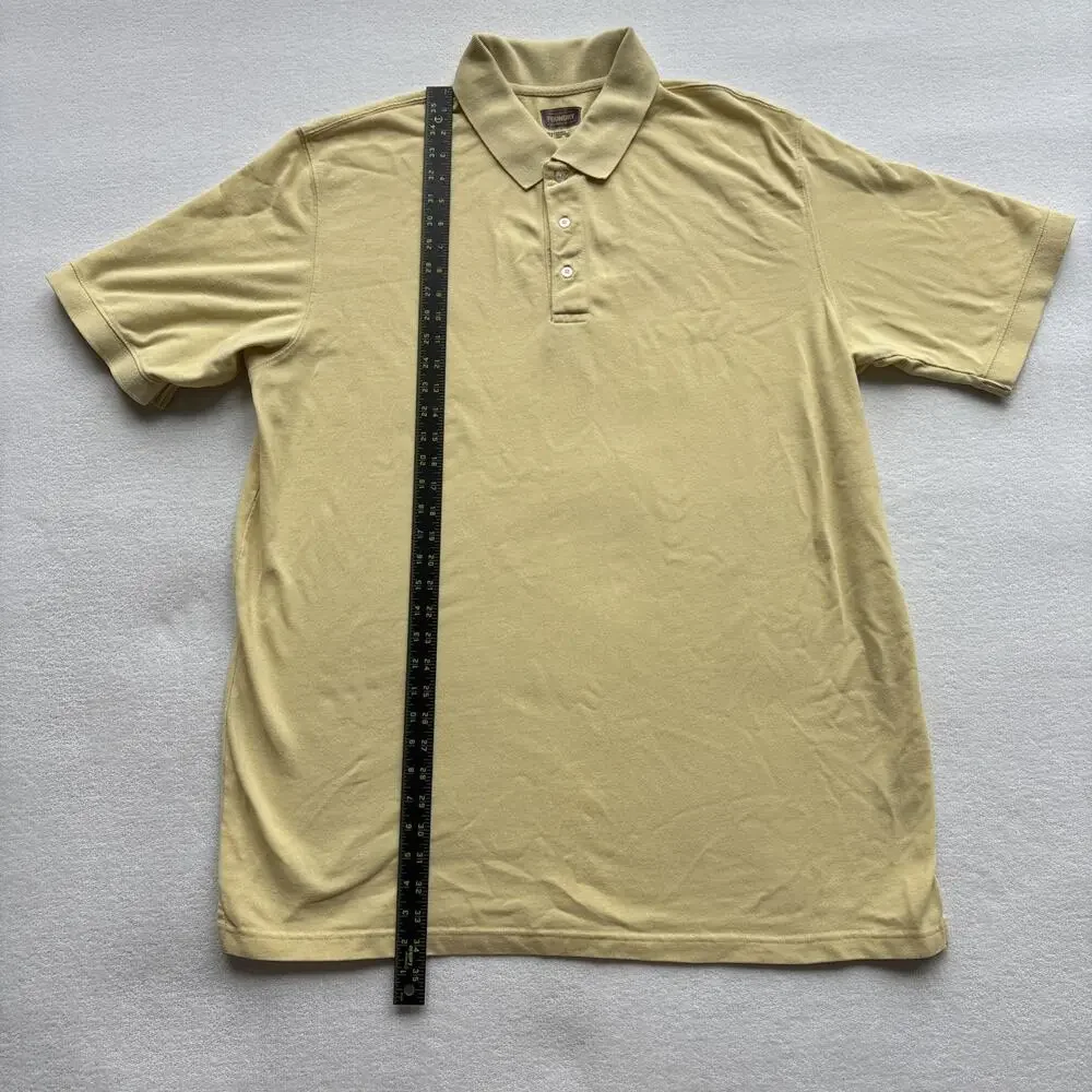 The Foundry Supply Co Men‎ 2XLT Yellow Polo Short Sleeve 100% Cotton